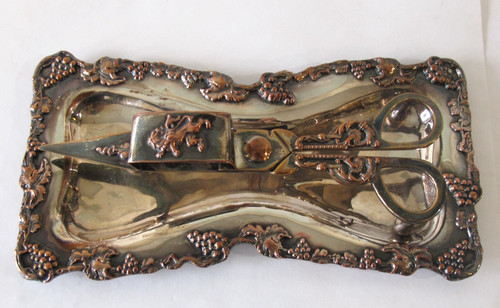 Vintage silver plated ornate - silver,