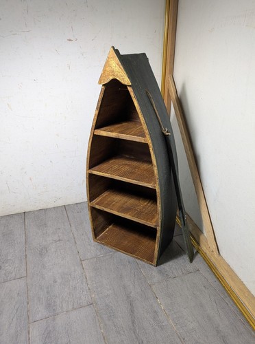 Vintage rustic wood canoe - vintage,