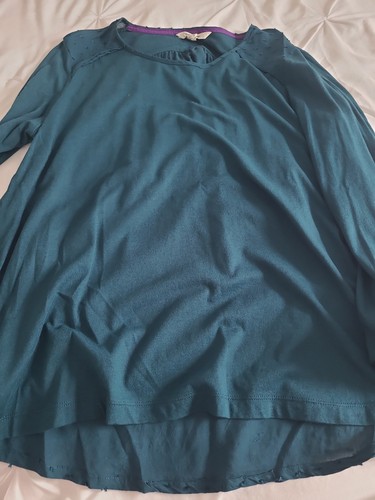 White stuff teal long sleeve - white,