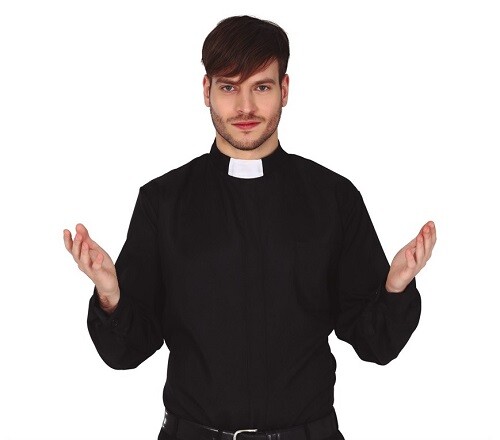 Mens vicar shirt adult - shirt, priest