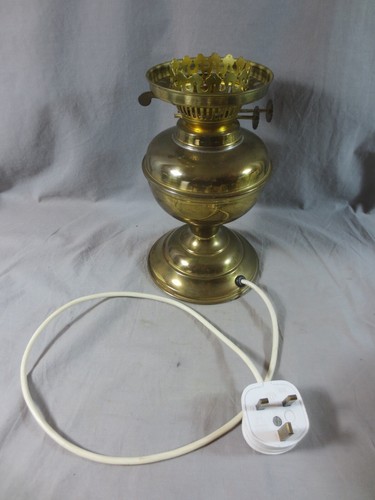 Vintage brass oil lamp - vintage,