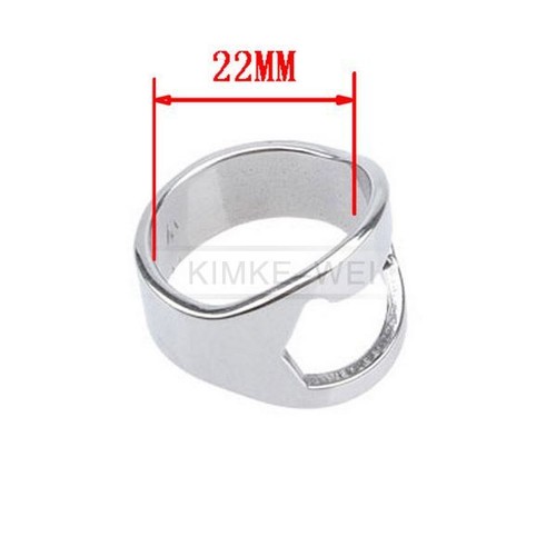 Stainless steel finger ring - stainless,