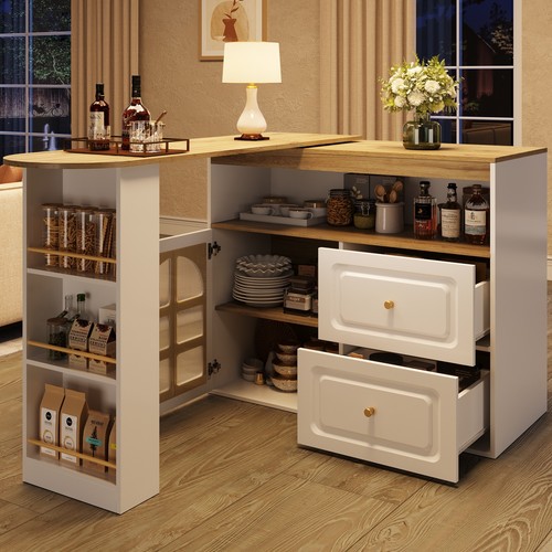 Rotating sideboard bar table - rotating,