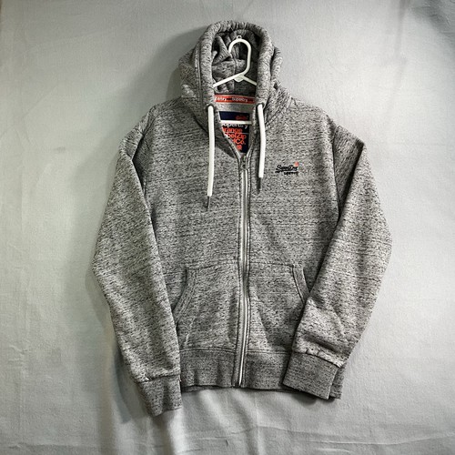 Superdry orange label - zip, hood