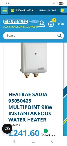 Heatrae sadia 050 425 - 95,