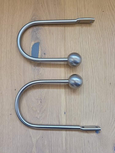 Metal curtain hold backs - metal,