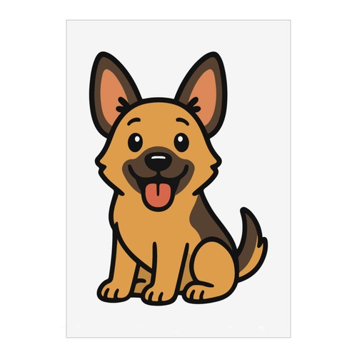 German shepherd puppy - shepherd, puppy'