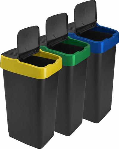 60l plastic indoor - 3x,