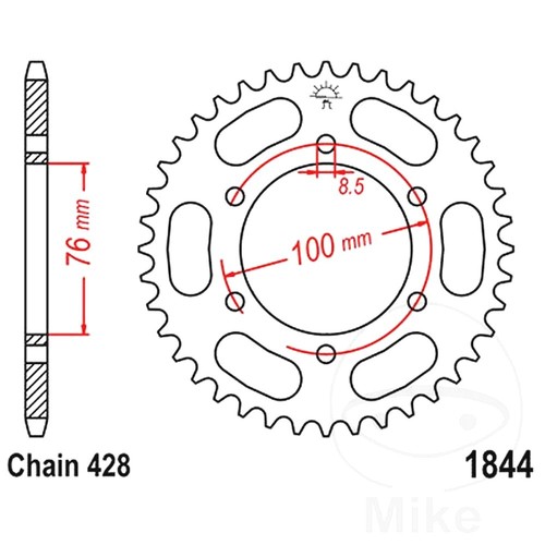 Rear sprocket tooth - jt, 43