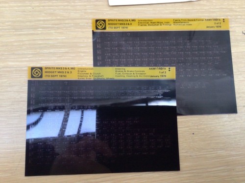 Parts microfiche set - , ausin