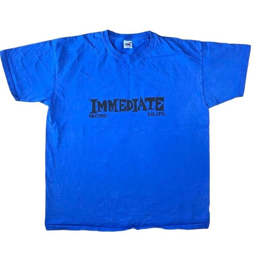 Immediate records blue shirt - t,