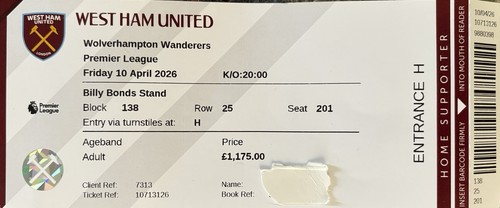 West ham wolves - west, match