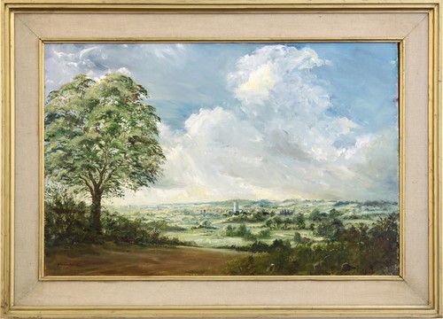 Oil board john constable - oil,