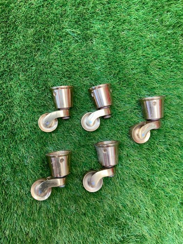 Brass furniture castors - brass,