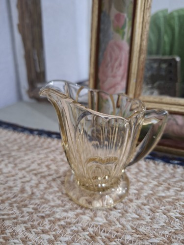 Vintage cut glass sauce - cut,