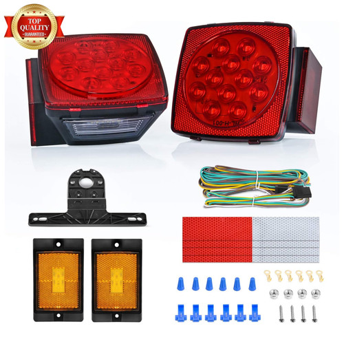 2pcs square led trailer light - led,