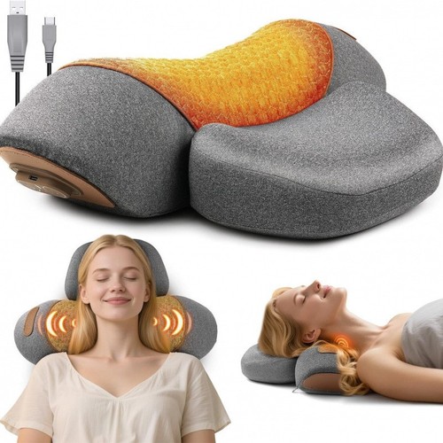 Heated cervical support pillow - support,