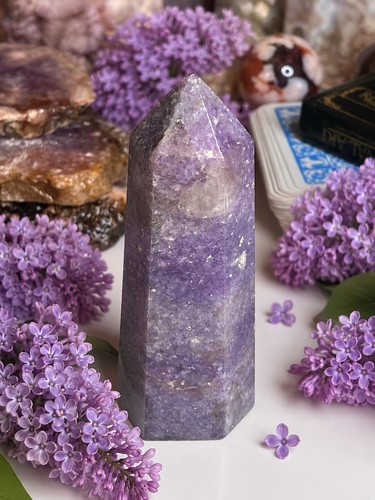 Unicorn stone lepidolite smoky - unicorn,
