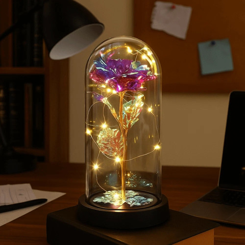 Light flower rose - flower, glass