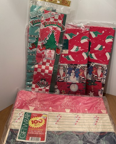 Vintage christmas tissue and - christmas,