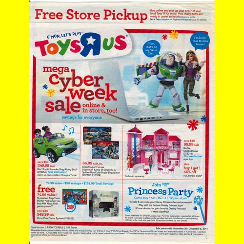 Toys advertising flyer - r,