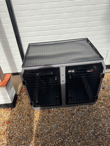 Trans double dog cage can - cage.,