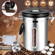 1800ML Airtight Coffee Canister Coffe Bean Vacuum Storage Jar Coffee Container