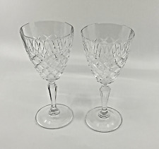 Vintage crystal d,arques Water Goblets Set Of 2  Sh3