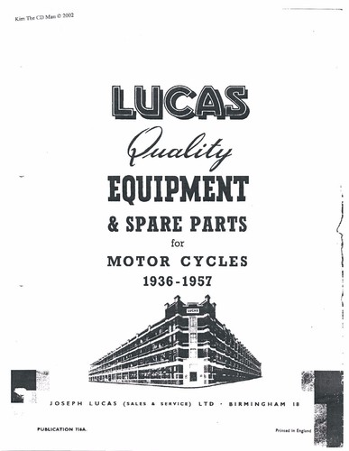 Lucas parts manual book - parts,