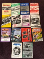 Stock car racing programmes x 14 Spedeworth Newtongrange Ringwood etc.