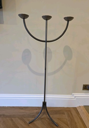 Tall arm metal candelabra - 3,