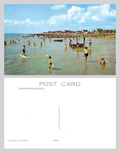 Vintage postcard the - the, beach