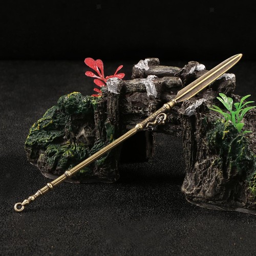 Brass pendants small - small, spear