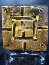 Large square Footed Plate with