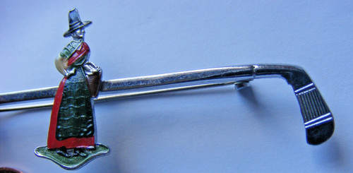 Vintage 1950s tie pin bar - 1950s,