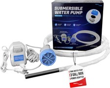 TERA PUMP - 12v Submersible Fish Tank Water Pump 1 Pump, 10ft Discharge Hose 