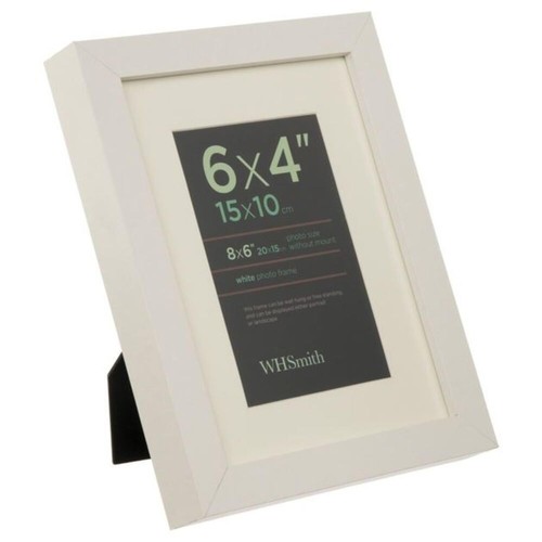 White wooden single box - white,