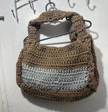  Crochet Shoulder Crossbody Bag Neutral Tones Boho Chic