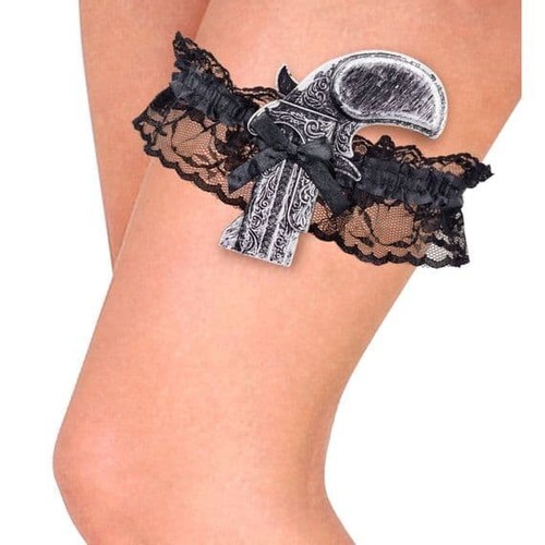 Ladies antiquated gun garter - gun,