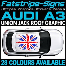 fits AUDI A3 UNION JACK ROOF