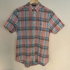 Gant Men’s Authentic Madras Checked Shirt Short Sleeve Size Medium Regular Fit 