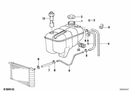 Bmw genuine radiator expansion - bmw,