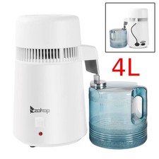 ZOKOP 750W 4L Stainless Steel Water Distiller Pure Water Filter Purifier Medical