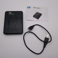 WD 500GB Hard Drive My Passport External Western Digital Storage USB 3.0 - Black