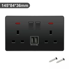 Double Wall Plug Socket 2 Gang