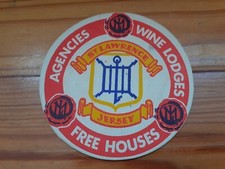 Jersey Wine Lodges Beer Mat. 
