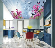 3D Red Flower Drops 1387