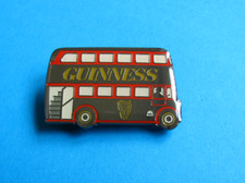 GUINNESS Double Decker Bus Pin badge. VGC. Unused. Enamel. 