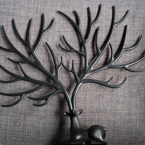 Black matte plastic jewellery - matte,