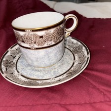 Matching Pair Royal Worcester Coffee Cans and Saucers Registered Number 42321